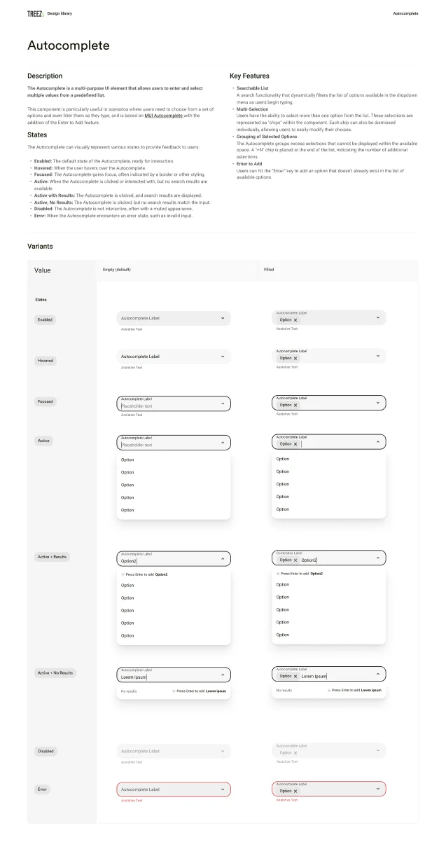 Autocomplete Documentation